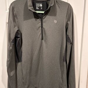 Mountain Hardwear Gray Quarter-Zip Jacket